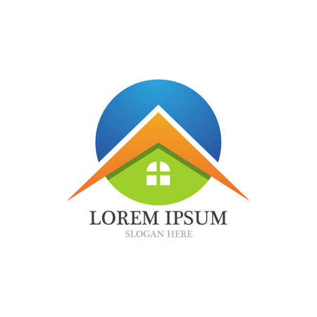 Real Estate, Property and Construction Logo designのイラスト素材