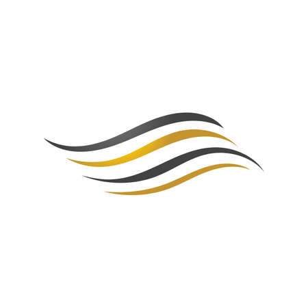 Hair wave logo vector icon templateのイラスト素材