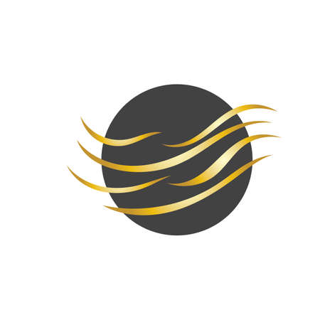 Hair wave logo vector icon templateのイラスト素材