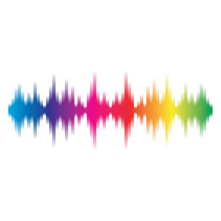 Sound waves vector illustration design templateのイラスト素材