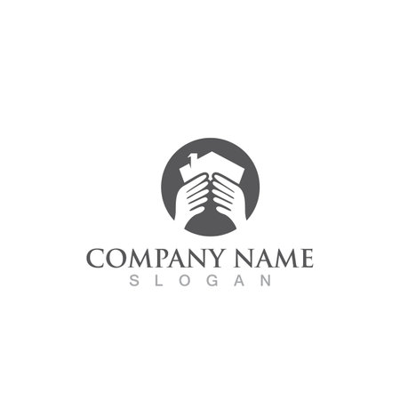 Home logo Real Estate , Property and Construction Logo designのイラスト素材