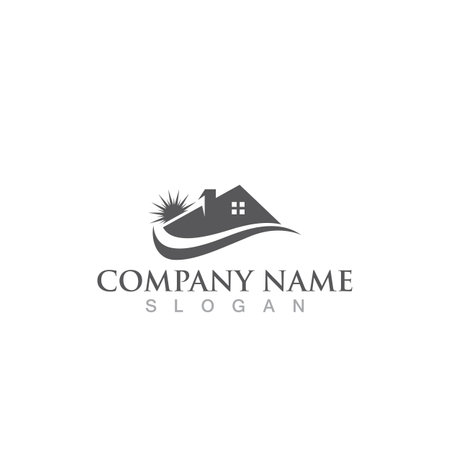 Home logo Real Estate , Property and Construction Logo designのイラスト素材