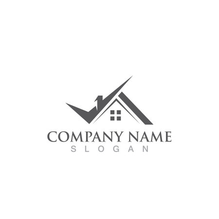 Home logo Real Estate , Property and Construction Logo designのイラスト素材