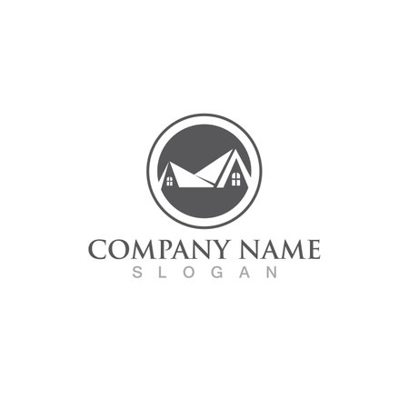 Home logo Real Estate , Property and Construction Logo designのイラスト素材