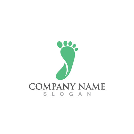 foot Logo Template vector icon illustration designのイラスト素材