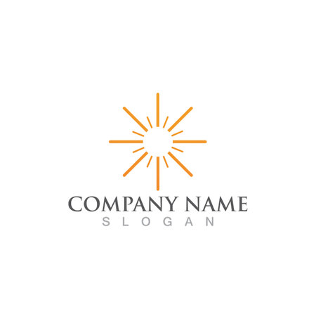 Sun Vector illustration Icon Logo Template designのイラスト素材