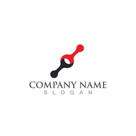 Molecule symbol logo template vector illustration designのイラスト素材