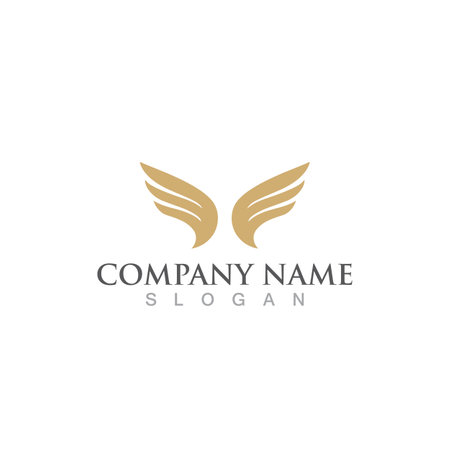 Bird wing Dove Logo Template vector illustrationのイラスト素材