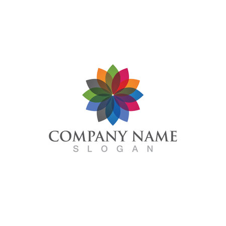 flower vector icon design template illustrationのイラスト素材