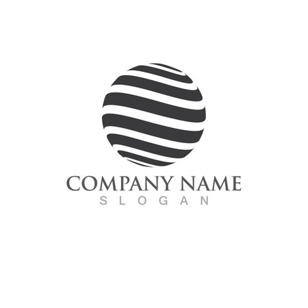 Globe world logo and symbol vectorのイラスト素材