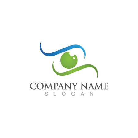 Eye care logo and symbol vectorのイラスト素材