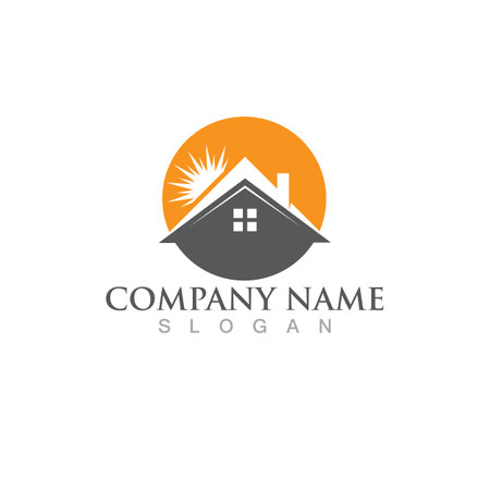 Real Estate, Property and Construction Logo designのイラスト素材