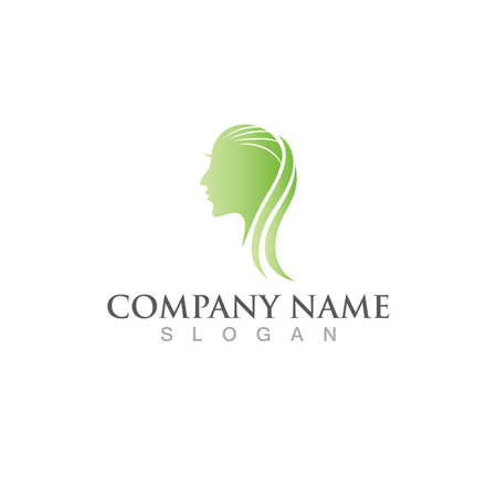 Hair logo  icon vector illustration designのイラスト素材