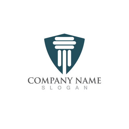 Pillar logo and symbolのイラスト素材