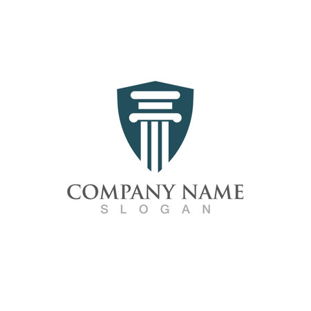 Pillar logo and symbolのイラスト素材