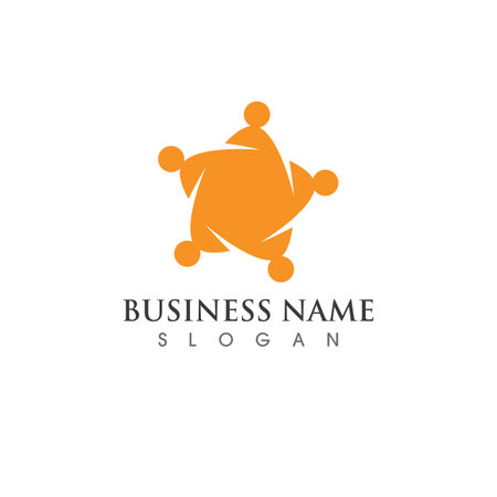Community people group logo  social iconsのイラスト素材