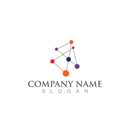 Star clusters logo and symbol vectorのイラスト素材