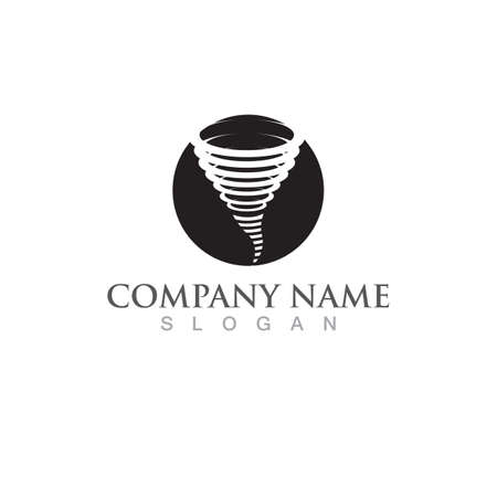 Tornado logo and symbol vectorのイラスト素材