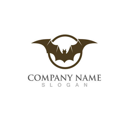 bat vector icon logo template illustration designのイラスト素材