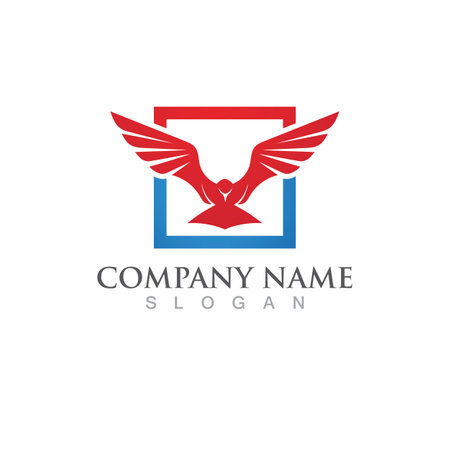 Seagull bird logo vector image template designのイラスト素材