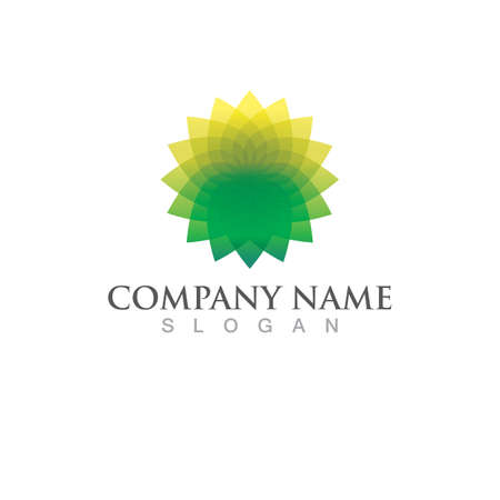 Logos of green Tree leaf ecology nature element vectorのイラスト素材