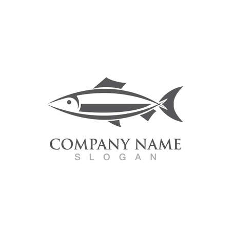 Fish logo template. Creative vector symbolのイラスト素材
