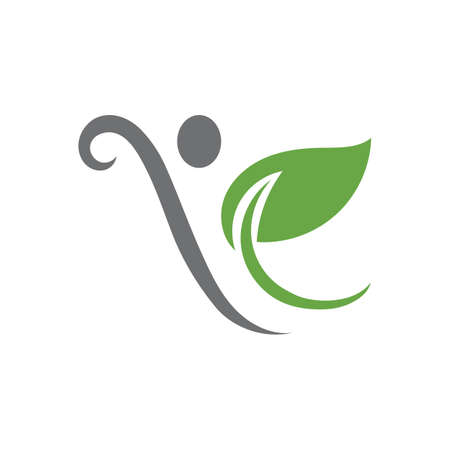 green leaf ecology nature logo element vectorのイラスト素材