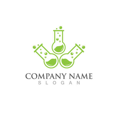 Health Medical Lab Logo template vector illustrationのイラスト素材