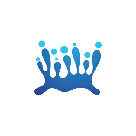 splash water nature logo and symbol vectorのイラスト素材