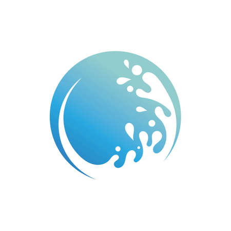 splash water nature logo and symbol vectorのイラスト素材