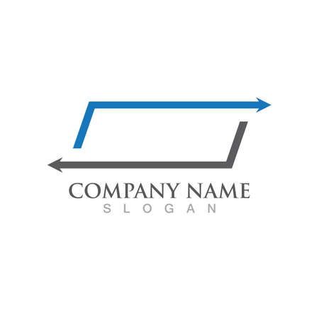 Faster Logo Template vector icon illustration designのイラスト素材