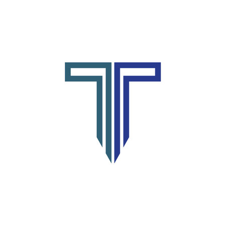 T letter logo and symbol vectorのイラスト素材