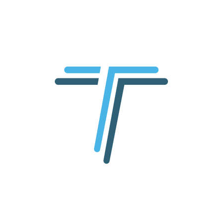 T letter logo and symbol vectorのイラスト素材
