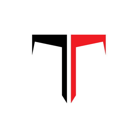 T letter logo and symbol vectorのイラスト素材