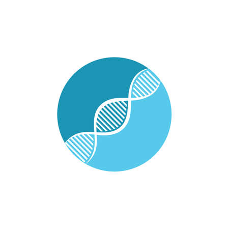 Dna logo vector illustration template designのイラスト素材