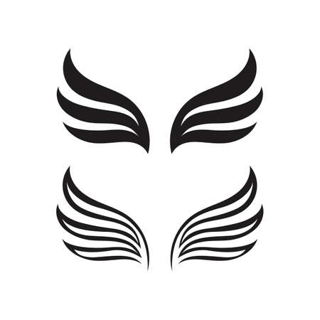 Falcon wing  Logo Template vector illustration designのイラスト素材