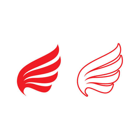 Falcon wing  Logo Template vector illustration designのイラスト素材