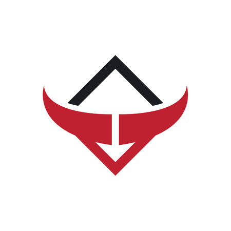 Devil horn Vector icon design illustration logo Templateのイラスト素材