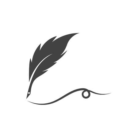 feather logo vector template imageのイラスト素材