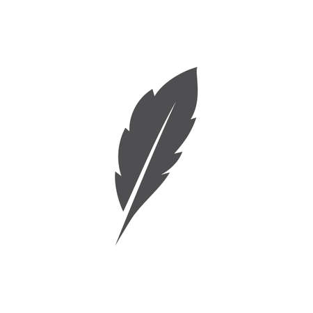 feather logo vector template imageのイラスト素材