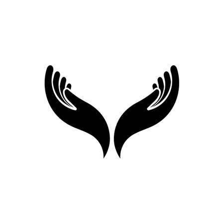 Hope hand logo vector imageのイラスト素材