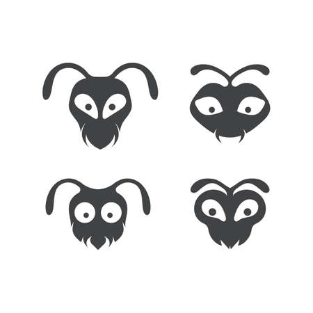 Ant Logo template vector illustration designのイラスト素材