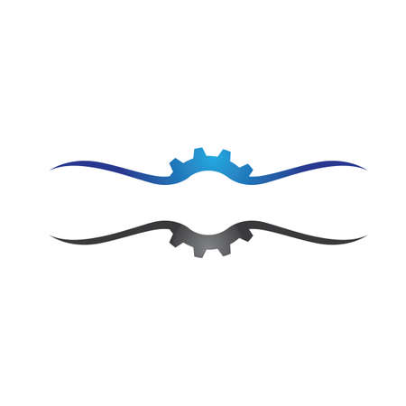 Gear Logo Template vector icon illustration designのイラスト素材