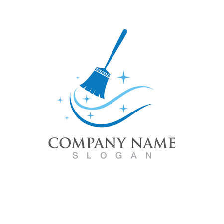 Cleaning logo and symbol illustration vector templateのイラスト素材