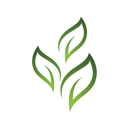 icon of green Tree leaf ecology nature element vectorのイラスト素材
