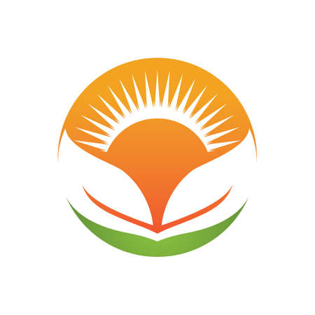 icon of green Tree leaf ecology nature element vectorのイラスト素材