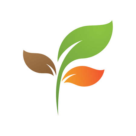 icon of green Tree leaf ecology nature element vectorのイラスト素材