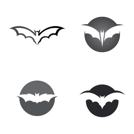 bat vector icon logo template illustration designのイラスト素材