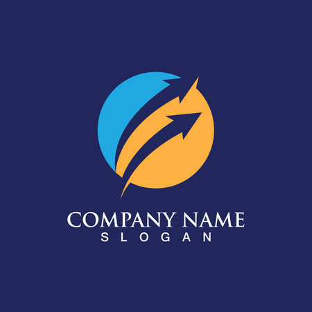 Arrow vector illustration icon Logo Template designのイラスト素材