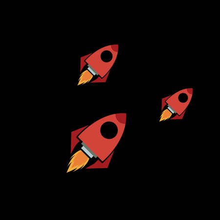 Rocket logo  icons set Vectorのイラスト素材